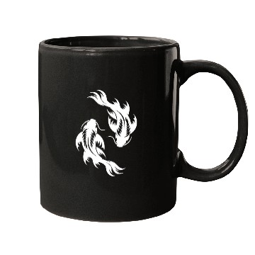 Discover Koi Carp Yoga Circle Style Yin And Yang Mugs