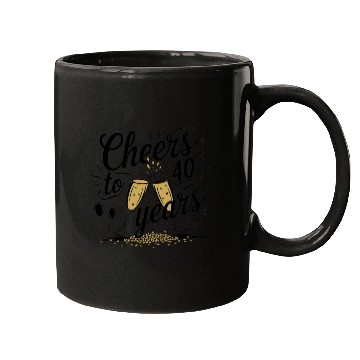 Discover cheers to 40 years Mugs 40th Birthday gift
