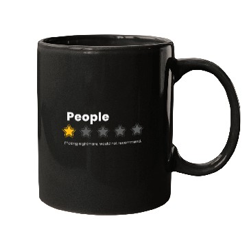 Discover i hate people - people fcking nightmare Mugs