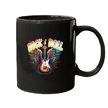 Discover Rock and Roll - Guitar Mugs