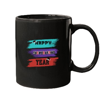 Discover Happy Snowboarding Year Winter Mugs