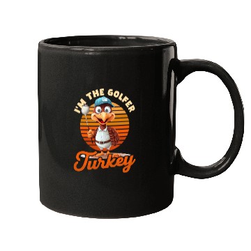 Discover Thanksgiving Golf I'm The Golfer Turkey Mugs