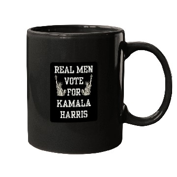 Discover Real men vote for Kamala Harris Mugs