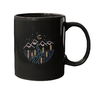 Discover Moonlight River Mugs