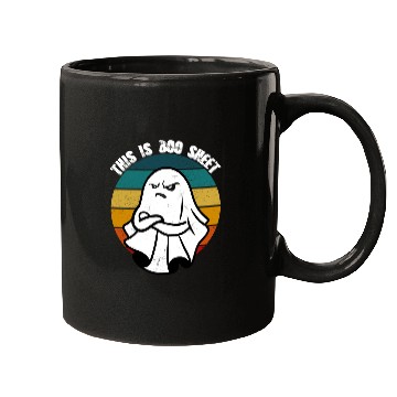 Discover This Is Boo Sheet Ghost Retro Halloween Mugs