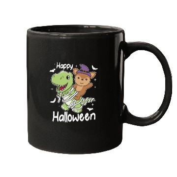 Discover Deer Happy Halloween T-rex Mummy Costume Mugs