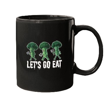 Discover Let's Go Eat Broccoli Attack Mugs