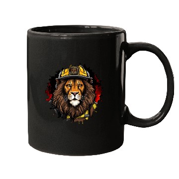 Discover Lion Firefighter Mugs