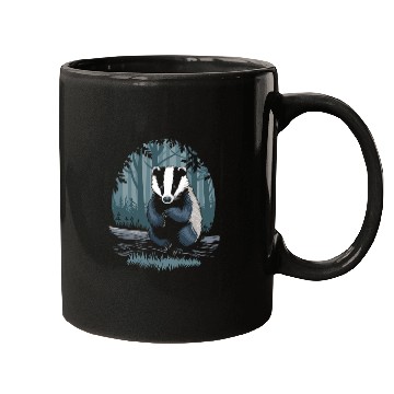 Discover Cottagecore Badge in enchanting Forest Mugs