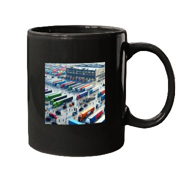 Discover Big Trucking Company Mugs