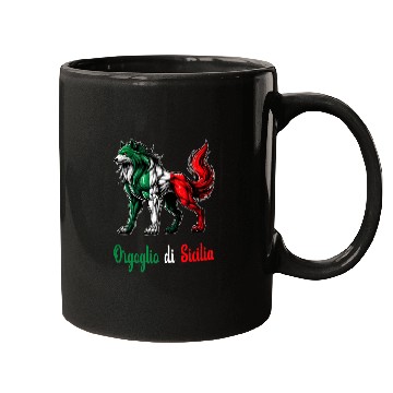 Discover The pride of Sicily Italy flag Mugs