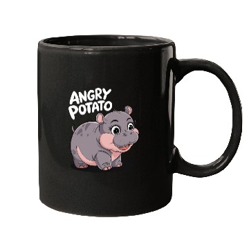 Discover Moo Deng Angry Potato Hippo Fun Mugs