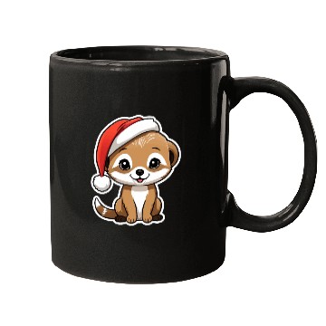 Discover meerkat with a santa hat Mugs