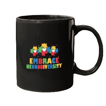 Discover embrace neurodiversity - Embrace ADHD Autism ASD Mugs