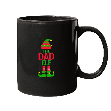 Discover The Dad Elf Christmas Mugs