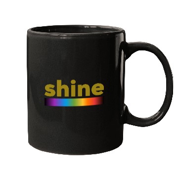 Discover Shine. Light spectrum line. Mugs