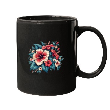 Discover Tropical Hibiscus Bloom Mugs