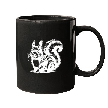 Discover Realistic Squirrel Tattoo Drawing Mugs