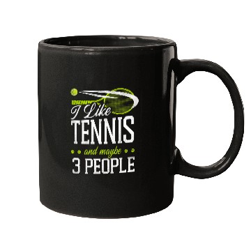 Discover Funny Tennis Player Racket I Like Mugs