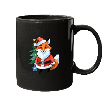 Discover Fox Christmas Watercolor Mugs