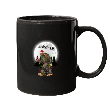 Discover Bigfoot Believe Christmas Tree Sasquatch Santa Mugs