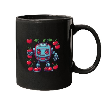 Discover Robot Cherry Mugs
