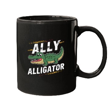 Discover Funny Reptile Pride Month LGBT Ally Cute Alligator Mugs