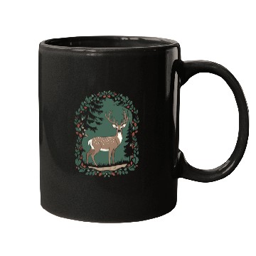 Discover Cottagecore Forest Deer Serenity Mugs