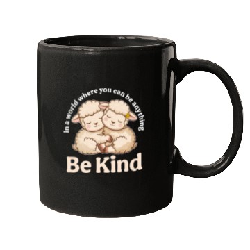 Discover Lamb In a World Where You Can Be Anything Be Kind Mugs