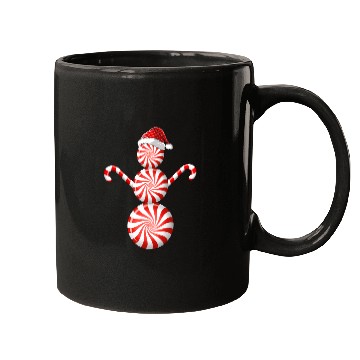 Discover Funny Christmas Mugs Peppermint Candy Snowman