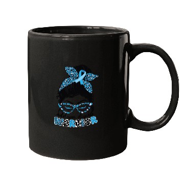 Discover Addisons Disease Warrior Awareness Month Messy Bun Mugs
