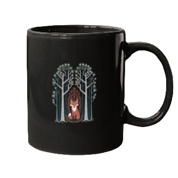 Discover Cottagecore Fox in enchanting Forest Mugs