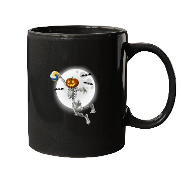 Discover Volleyball Skeleton Volleyball Player Halloween Mugs