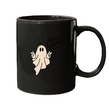 Discover Oh Sheet Ghost on Unisex Mugs