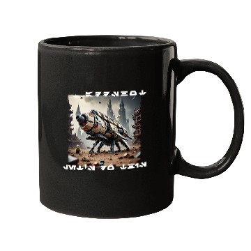 Discover Brick Starship 001 Mugs