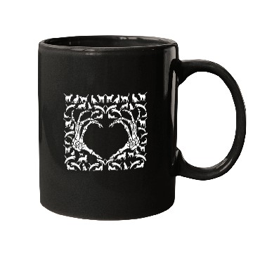 Discover Skeletal Cat-titude: A Spooky Love Mugs