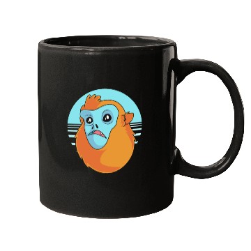 Discover Funny Monkey Face Golden Snub Nosed Monkey Mugs