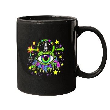 Discover Crazy Psychedelic Pop Punk Monster Mugs