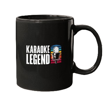 Discover Karaoke Legend Microphone Retro Mugs