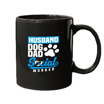 Discover Husband Dog Dad Social Worker Mugs