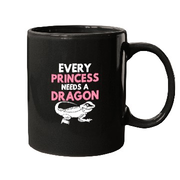 Discover Bearded Dragon Lizard Lover Girl Princess Needs A Mugs