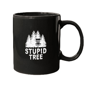 Discover Disc Golf Stupid Tree Distressed Frisbee Golf Mugs