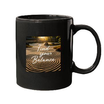 Discover Find Your Balance Tranquil Sand Lines Collection Mugs