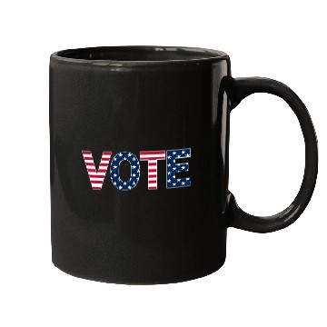 Discover Patriotic American Flag Vote Design Mugs