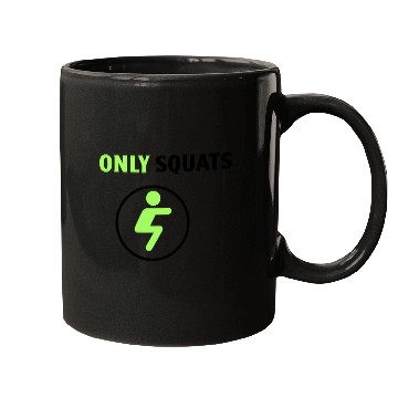 Discover Only Squats Icon Mugs