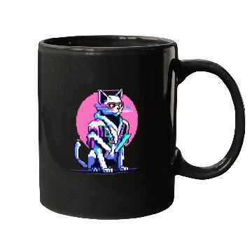 Discover Cyberpunk Blade Cat Mugs
