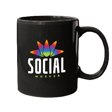 Discover Social Worker Rainbow Lotus Mugs