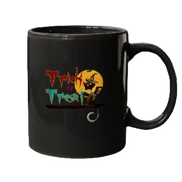 Discover Trick or Treat Black Cat Mugs