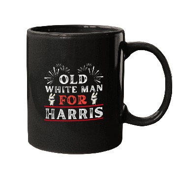Discover Old White Man For Harris, US 2024 Election Design Mugs