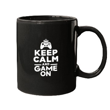 Discover Keep Calm and Game On Mugs